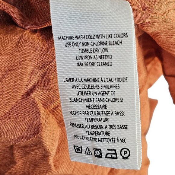 Free People Orange Snake Print Button Closure Mini Dress Sz S - Picture 10 of 12